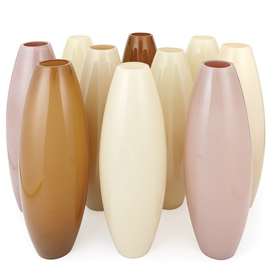 Lot 196 - Set of Ten Jeff Zimmerman Colored Blown Glass...
