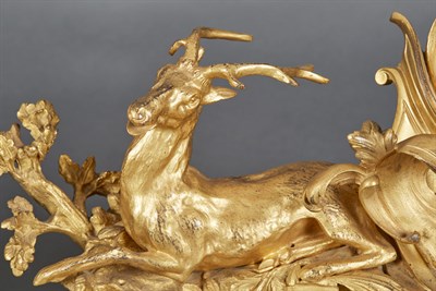 Lot 468 - Pair of Louis XV Gilt-Bronze Chenets One...