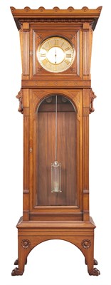 Lot 338 - American Aesthetic Movement Mahogany Tall Case...