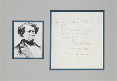 Lot 255 - BERLIOZ, HECTOR Autograph letter in French...