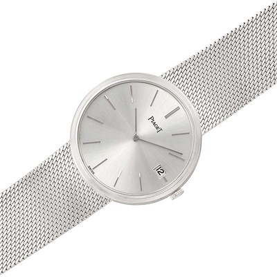 Lot 129 - Gentleman's White Gold Wristwatch, Piaget