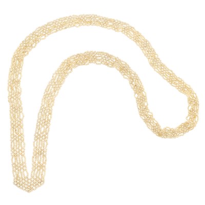 Lot 80 - Woven Seed Pearl Necklace