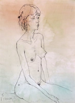 Lot 51 - Jean Jansem French, 1920-2013 Jeune Fille en...