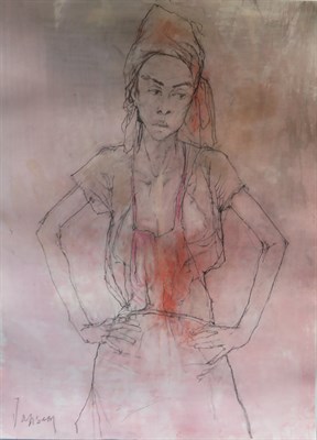 Lot 43 - Jean Jansem French, 1920-2013 Marchande au...