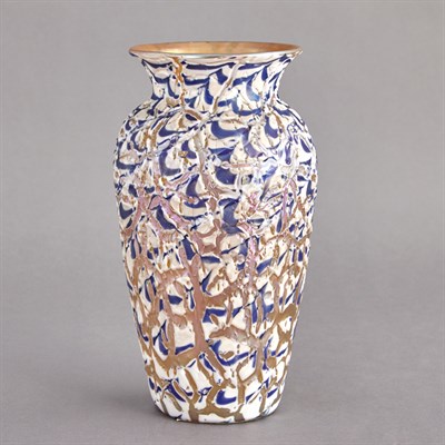 Lot 257 - Durand Art Glass Moorish Crackle Vase Circa...