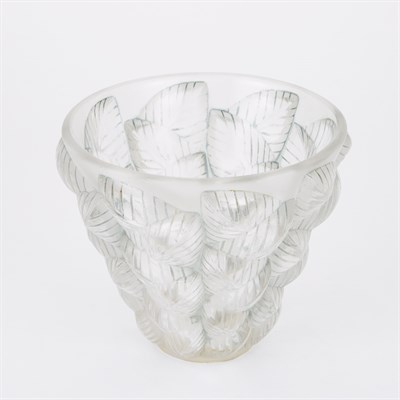 Lot 238 - R. Lalique Molded and Teal Green Stained...