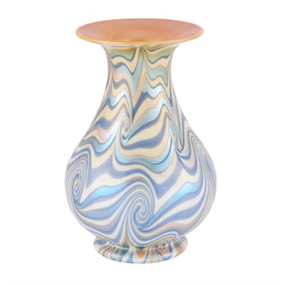 Lot 256 - Durand Art Glass King Tut Decorated Vase Circa...