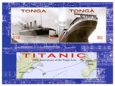 Lot 1033 - Tonga 2012 Titanic Issue Scott 1178, 1179...