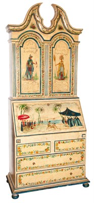 Lot 159 - Georgian Colonial Style Painted and Decorated...
