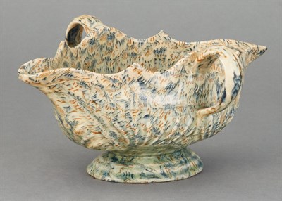 Lot 575 - Staffordshire Solid Agateware Double Lipped...