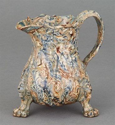 Lot 579 - Staffordshire Solid Agateware Cream Jug Circa...