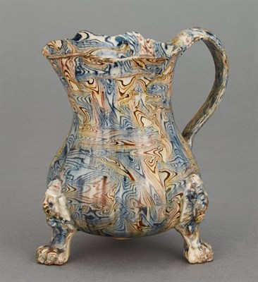 Lot 582 - Staffordshire Solid Agateware Cream Jug Circa...