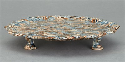 Lot 583 - Staffordshire Solid Agateware Silver-Form...