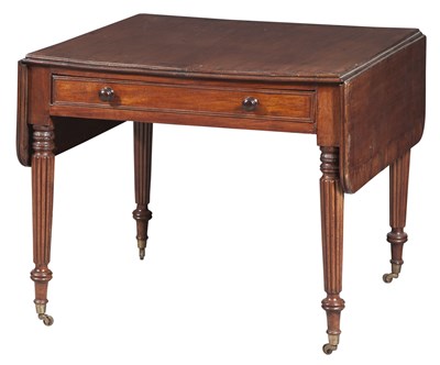 Lot 138 - Regency Inlaid Mahogany Drop-Leaf Table Height...