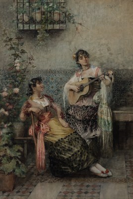 Lot 71 - Gabriel Puig Roda Spanish, 1865-1919 Two...