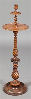 Lot 247 - Victorian Mahogany and Walnut Candle Stand...