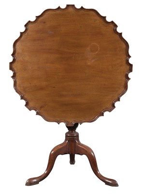 Lot 269 - Chippendale Mahogany Piecrust Tea Table With a...