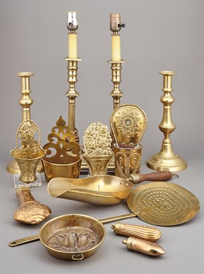 Lot 280 - Group of Brass and Copper Articles Including a...