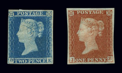 Lot 1015 - Great Britain 1841 One and Two Pence Issue...