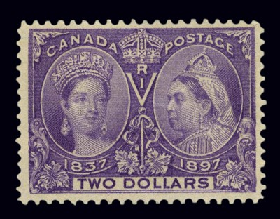 Lot 1005 - Canada 1897 $2 Jubilee Scott 62 Choice Mint...