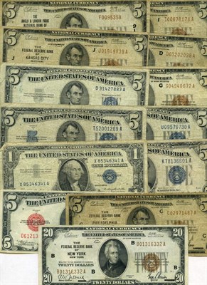 Lot 1065 - United States Small Size Bank Note Group...