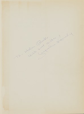 Lot 132 - [KENNEDY, JACQUELINE] WOLFF, PERRY. A Tour of...