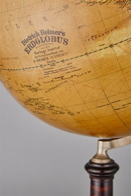 Lot 492 - German Terrestrial Globe Dietrich Reimers,...