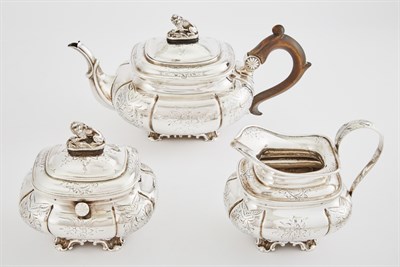 Lot 387 - Dutch Silver Breakfast Service Mark of Wed....