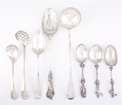 Lot 389 - Group of Dutch Silver Serving Pieces 18th/20th...