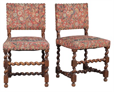 Lot 337 - Set of Six Charles II Style Needlework...