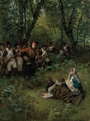 Lot 2 - Charles Henri Pille French, 1844-1897 Le Bois...