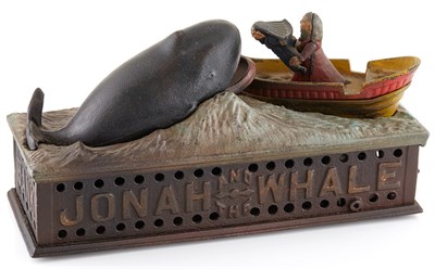 Lot 1054 - Jonah and The Whale Mechanical Style Bank Cast...