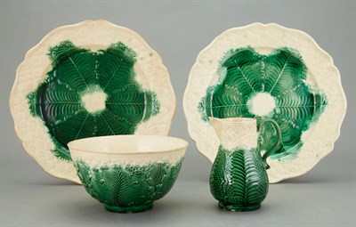 Lot 528 - Group of Staffordshire Cauliflower Tea...