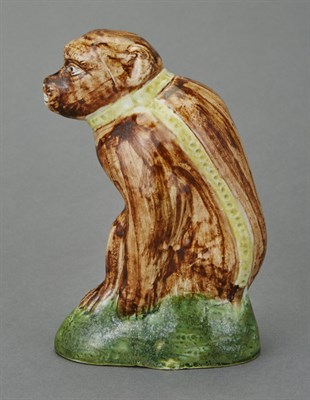 Lot 537 - Staffordshire Wood Type Figure of a Monkey...
