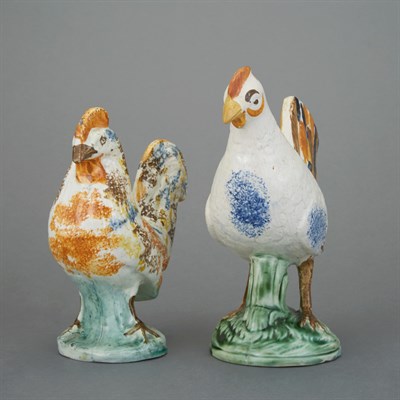 Lot 538 - Two Staffordshire Figures of Hens Circa 1790...