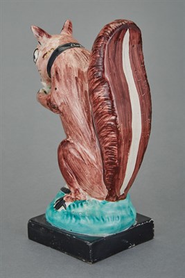 Lot 539 - Staffordshire Figure of a Squirrel Early 19th...