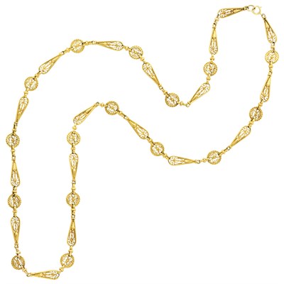 Lot 34 - Antique Gold Chain Necklace