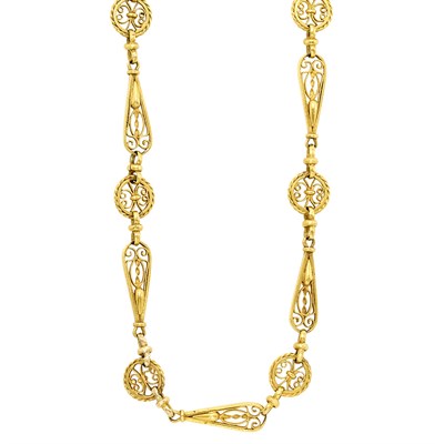 Lot 34 - Antique Gold Chain Necklace