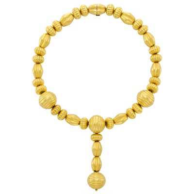 Lot 505 - High Karat Gold Pendant-Necklace, Ilias Lalaounis
