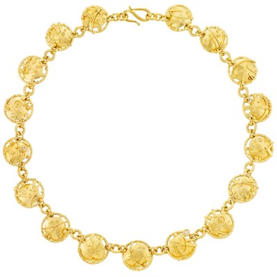 Lot 2 - High Karat Gold and Diamond Necklace, James Barker