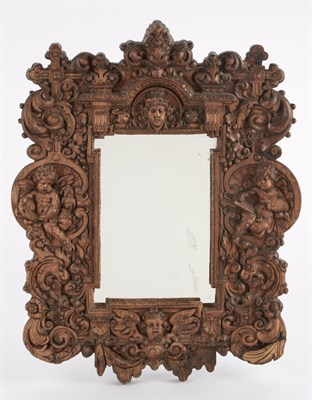 Lot 600 - Renaissance Revival Walnut Mirror The...