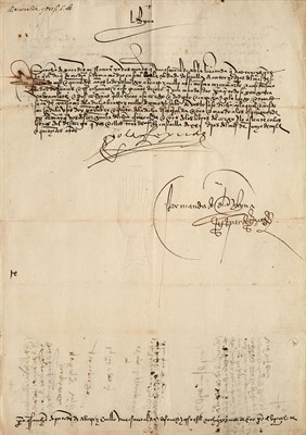 Lot 203 - ISABELLA I, Queen of Spain Document signed,...
