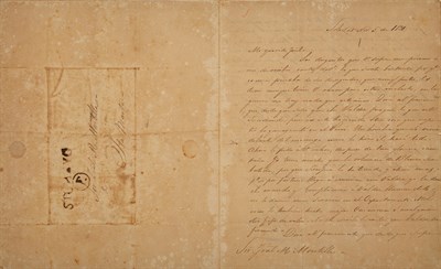 Lot 239 - BOLIVAR, SIMON Two letters signed to General...