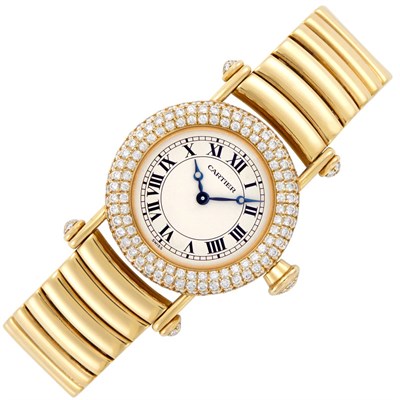 Lot 280 - Lady's Gold and Diamond 'Diablo' Wristwatch, Cartier, Ref. 1450