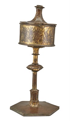 Lot 593 - Gilt-Copper Pyx 15th Century The lidded...