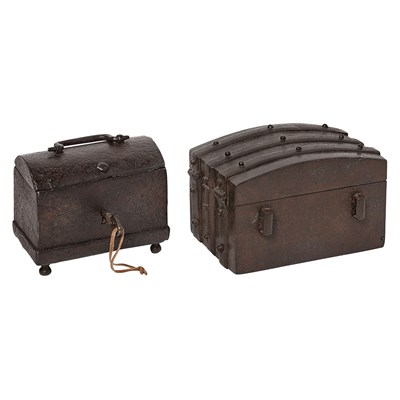 Lot 654 - Iron Strongbox Probably Nuremberg, late 16th...