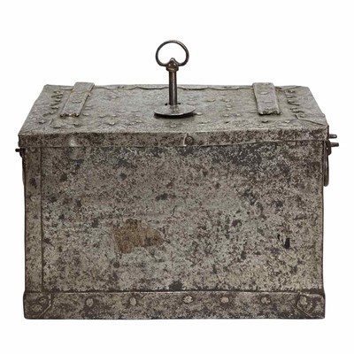 Lot 653 - Steel Strongbox Probably Nuremberg, late 16th...