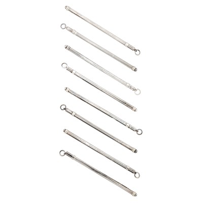 Lot 130 - Sterling Silver Champagne Swizzle Set, Cartier