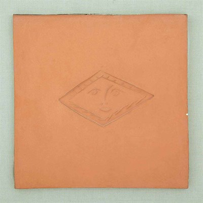 Lot 186 - Pablo Picasso LOZENGE AU VISAGE (A.R. 627) Red...