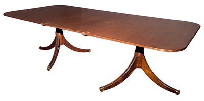 Lot 249 - George III Style Mahogany Double-Pedestal...